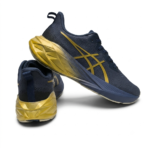 ASICS Novablast 4 Platinum - Blue/Gold - Image 4