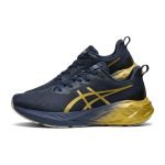 ASICS Novablast 4 Platinum - Blue/Gold - Image 2