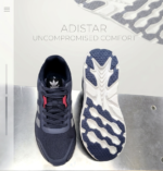 Adidas Adistar 3 Running Shoes - Navy Blue/Silver - Image 4