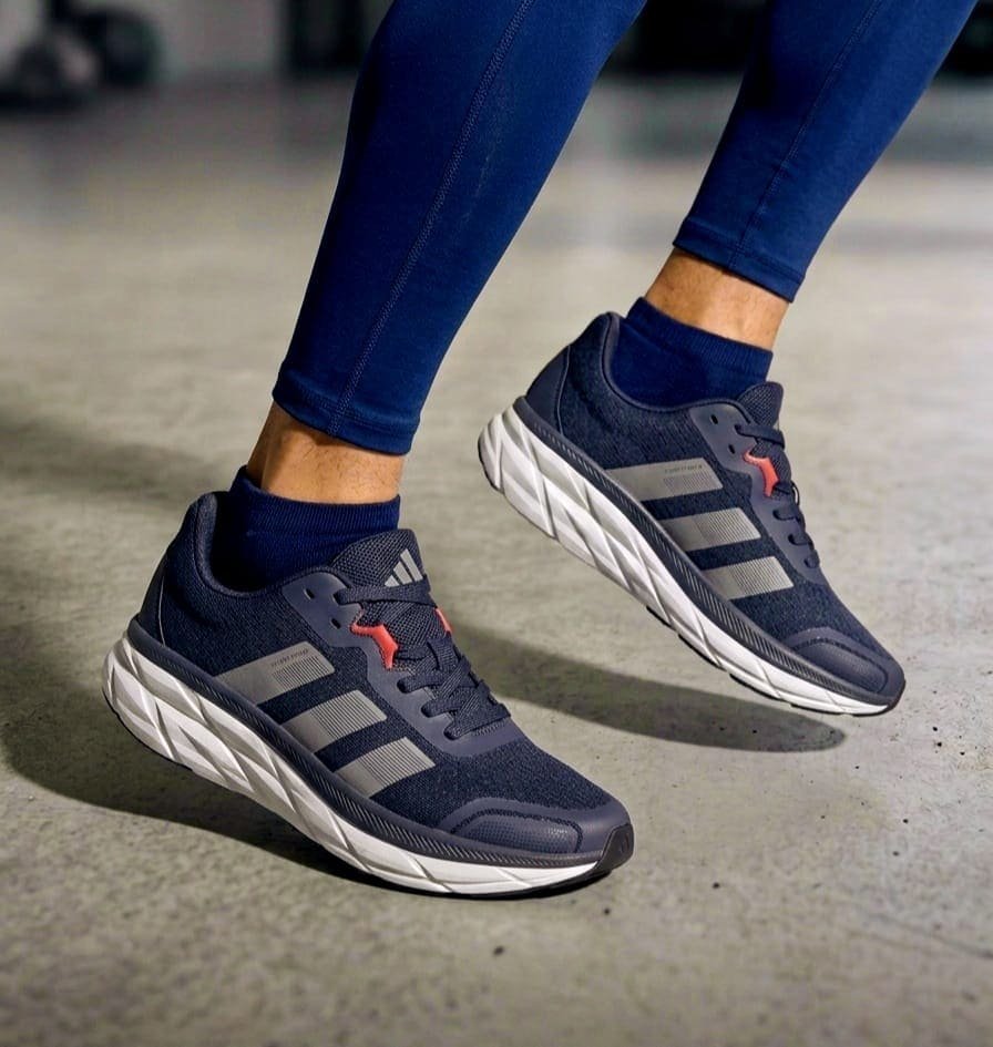 WhatsApp Image 2026-07-11 at 7.28.07 AM (2) (1) Adidas Adistar 3 Running Shoes - Navy Blue/Silver - Image 1