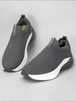 Redtape ETPU Men’s Walking Slip-On Shoes for Extra Comfort | Grey-Edition