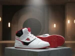 Kappa High-neck Sneakers| White-Red - Image 2