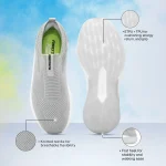 Redtape ETPU Men’s Walking Slip-On Shoes for Extra Comfort | White-Edition - Image 2