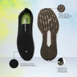 Redtape ETPU Men’s Walking Slip-On Shoes for Extra Comfort | Black-Edition - Image 2