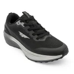 🖤 Redtape Running Athleisure Sports Shoes – Black Silver Edition - Image 2